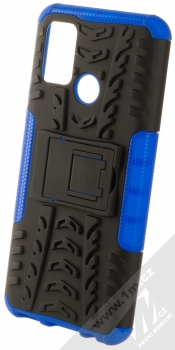 1Mcz Tread Stand odolný ochranný kryt se stojánkem pro Realme 7i, Narzo 30A modrá černá (blue black)