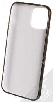 1Mcz Trendy Mramor TPU ochranný kryt pro Apple iPhone 12 Pro Max černá šedá (black grey) zepředu