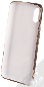1Mcz Trendy Mramor TPU ochranný kryt pro Xiaomi Redmi 9A bílá šedá (white grey) zepředu