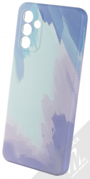 1Mcz Trendy Olejomalba Skinny TPU ochranný kryt pro Samsung Galaxy A13 5G modrá fialová (blue violet)