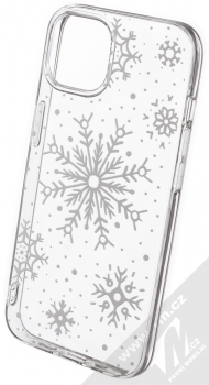 1Mcz Trendy Sněhová vánice TPU ochranný kryt pro Apple iPhone 13 průhledná (transparent)
