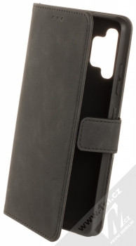 1Mcz Velvet Book flipové pouzdro pro Samsung Galaxy A32 černá (black)