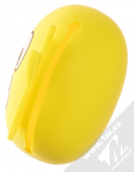 1Mcz YJ-01 Deman stereo sluchátka s konektorem Jack 3,5mm žlutá (yellow) silikonové pouzdro seshora