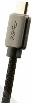 4smarts Basic Line Socket opletená OTG redukce z USB Type-C na USB pro mobilní telefon, mobil, smartphone šedá (grey) konektor Type-C