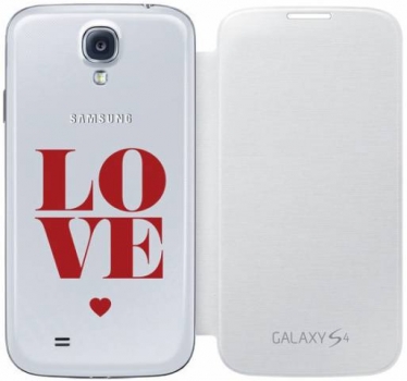 Samsung ENMSVLOVE-EF-FI950BWEGWW Love Bianca Samsung Galaxy S4 white