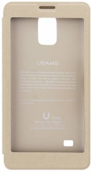 USAMS Touch flipové pouzdro pro Samsung Galaxy Note4 zepředu
