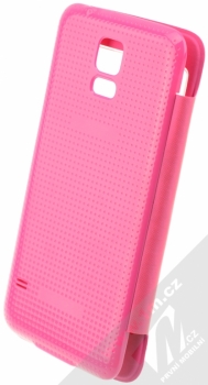 Forcell Window Flip flipové pouzdro pro Samsung Galaxy S5 růžová (pink) šikmo zezadu