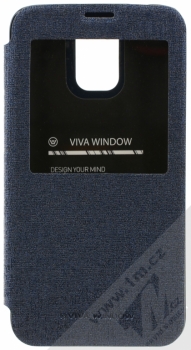 Goospery Viva Window flipové pouzdro pro Samsung Galaxy S5 modrá (blue) zepředu