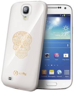 Celly Gelskin Skull pro Samsung Galaxy S4 Mini (Transparent)