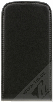 ForCell Slim2 Flip otevírací pouzdro pro Samsung Galaxy S III černá (black) zepředu