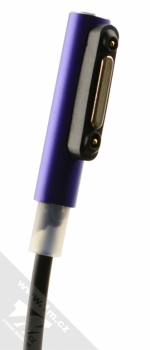 Global Technology Cable USB kabel s magnetickým nabíjecím konektorem pro Sony Xperia fialová (black purple) magnetický konektor
