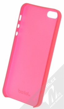 Jekod UltraThin PP Case ochranný kryt s fólií na displej pro Apple iPhone 5, iPhone 5S červená (red) zepředu