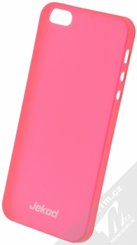 Jekod UltraThin PP Case ochranný kryt s fólií na displej pro Apple iPhone 5, iPhone 5S červená (red)