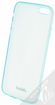 Jekod UltraThin TPU Case silikonové pouzdro s fólií na displej pro Apple iPhone 6 modrá průhledná (blue) zepředu