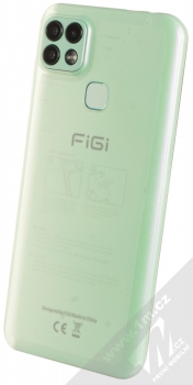 Aligator FiGi Note 1 Pro 4GB/128GB světle zelená (nefrit) šikmo zezadu