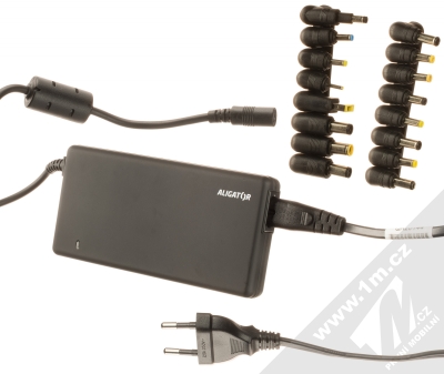 Aligator LSN-DGN090-200 nabíječka do sítě délky 270cm s 16 výměnnými konektory 90W černá (black)