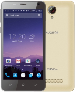 ALIGATOR S5050 DUO zlatá (gold) mobilní telefon, mobil, smartphone
