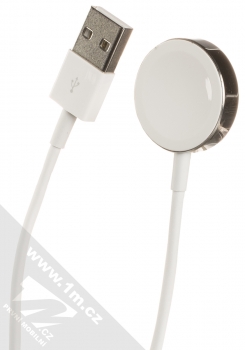 Apple A1923 Magnetic Charging Cable originální dokovací stanice pro Apple Watch (MU9G2ZE/A) bílá (white)