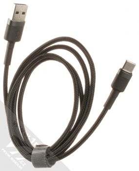 Baseus Cafule Cable opletený USB kabel s USB Type-C konektorem (CATKLF-BG1) šedá černá (grey black) komplet