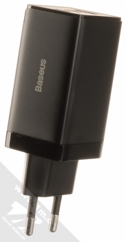 Baseus GaN3 Pro Fast Charger nabíječka do sítě s 2x USB Type-C + 1x USB výstupy 65W a USB Type-C kabel (CCGP050101) černá (black) nabíječka