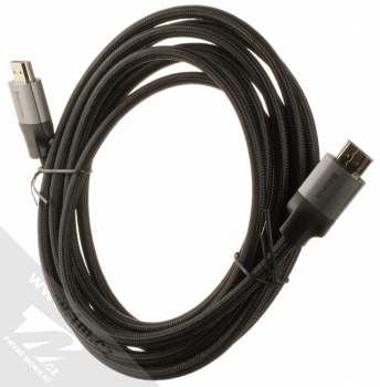 Baseus Visual Enjoyment 4K-HDMI Cable opletený HDMI kabel délky 3 metry (CAKSX-D0G) šedá černá (grey black) komplet