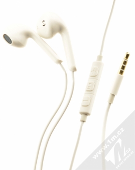 Blue Star Apple Headset sluchátka s mikrofonem a ovladačem bílá (white)