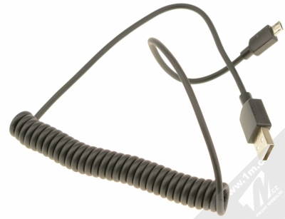 CellularLine USB Data Cable Car kroucený USB kabel s microUSB konektorem černá (black) kabel komplet
