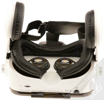Celly VR Glass brýle a sluchátka pro virtuální realitu bílá černá (white black) šikmo zezdola