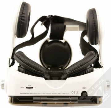 Celly VR Glass brýle a sluchátka pro virtuální realitu bílá černá (white black) zezdola