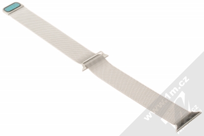 Dahase Milanese Magnetic magnetický pásek z leštěného kovu na zápěstí pro Apple Watch 38mm, Watch 40mm stříbrná (silver) rozepnuté zezadu