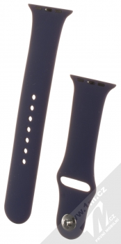 Devia Deluxe Sport Band silikonový pásek na zápěstí pro Apple Watch 38mm, Watch 40mm, Watch 41mm tmavě modrá (midnight blue)