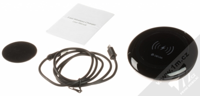Devia Fast Wireless Charger stojánek rychlého bezdrátového Qi nabíjení černá (black) balení