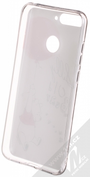 Disney Medvídek Pú 002 TPU ochranný silikonový kryt s motivem pro Huawei Y6 Prime (2018), Honor 7A bílá (white) zepředu