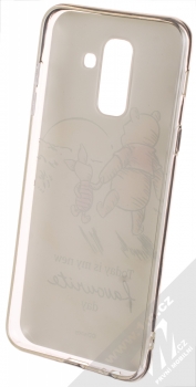 Disney Medvídek Pú a Prasátko 012 TPU ochranný silikonový kryt s motivem pro Samsung Galaxy A6 Plus (2018) bílá (white) zepředu