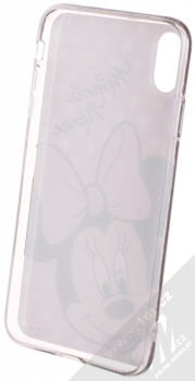 Disney Minnie Mouse 008 TPU ochranný silikonový kryt s motivem pro Apple iPhone XS Max světle růžová (light pink) zepředu