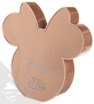 Disney Minnie Mouse Mirror 3D Head Power Bank záložní zdroj 5000mAh ve tvaru myščiny hlavy růžově zlatá (rose gold) zezadu