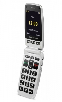 DORO PRIMO 413 stříbrná (silver) mobilní telefon, senior, mobil