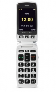 DORO PRIMO 413 stříbrná (silver) mobilní telefon, senior, mobil