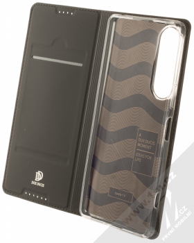 Dux Ducis Skin Pro flipové pouzdro pro Sony Xperia 1 V černá (black) otevřené