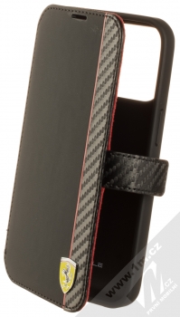 Ferrari On Track Carbon Stripe flipové pouzdro pro Apple iPhone 13 Pro (FESAXFLBKP13LBK) černá (black)