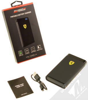 Ferrari PowerBank záložní zdroj 12000mAh pro mobilní telefon, mobil, smartphone, tablet černá (black) balení