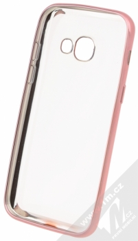 ForCell Electro TPU ochranný kryt pro Samsung Galaxy A3 (2017) růžově zlatá (rose gold) zepředu