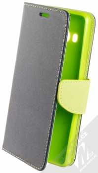 Forcell Fancy Book flipové pouzdro pro HTC U12 Plus modrá limetkově zelená (blue lime)