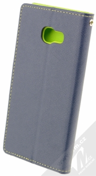 Forcell Fancy Book flipové pouzdro pro Samsung Galaxy A5 (2017) modro limetkově zelená (blue lime) zezadu