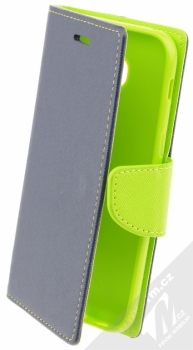 Forcell Fancy Book flipové pouzdro pro Samsung Galaxy A5 (2017) modro limetkově zelená (blue lime)