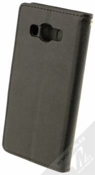 Forcell Fancy Book flipové pouzdro pro Samsung Galaxy J5 (2016) černá (black) zezadu