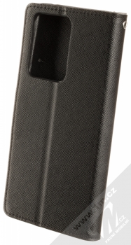 Forcell Fancy Book flipové pouzdro pro Samsung Galaxy S20 Ultra černá (black) zezadu