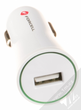 Forcell Impulse USB Car Charger nabíječka do auta s USB výstupem a proudem 2.4A bílá (white) konektor