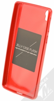 Forcell Jelly Case TPU ochranný silikonový kryt pro Sony Xperia E5 červená (red) zepředu
