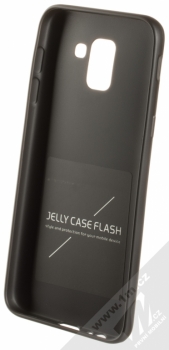 Forcell Jelly Matt Case TPU ochranný silikonový kryt pro Samsung Galaxy J6 (2018) černá (black) zepředu
